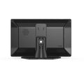 Black plastic monitor stand with adjustable base and ventilation grilles for 9-inch navigator car portable navigation