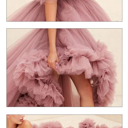 Tube Top Short Front And Long Back Dress - Royalessencelux