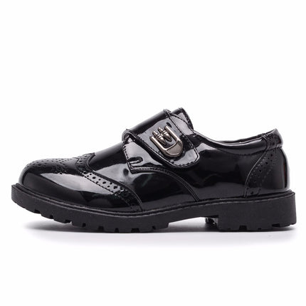 Boys' Leather Shoes, Children's Shoes, British Casual Single Shoes, Student Performance Shoes - Royalessencelux