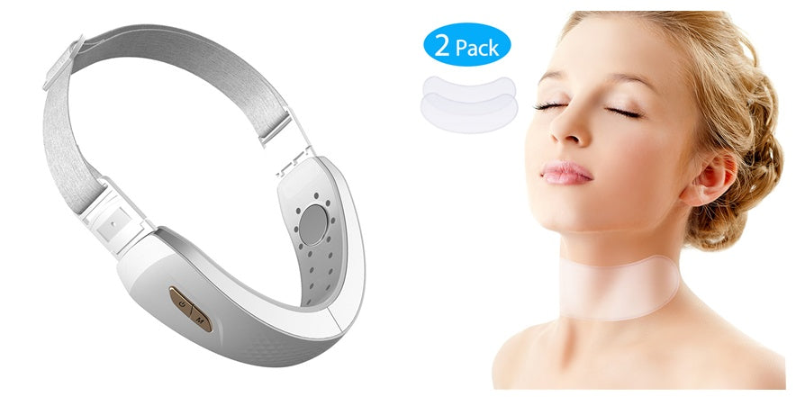 LED Light Therapy V-Face Lifting Massager - Microcurrent Vibration Facial Sculpting Device