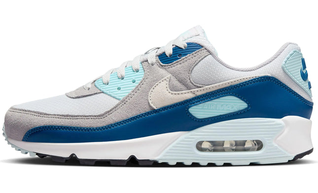 Nike Mens Low-Top Sneakers Pure Platinum White Glacier Blue 8 - Royalessencelux