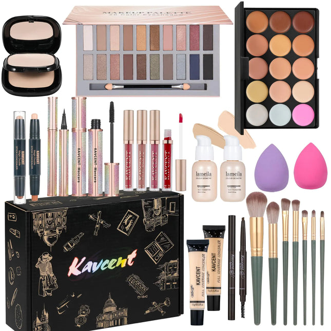 Makeup Set Makeup Kit for Women Full Kit Makeup Sets for Teens Women Gift Eyeshadow Palette Lipgloss Foundation concealer Makeup Kits forTeenager - Royalessencelux