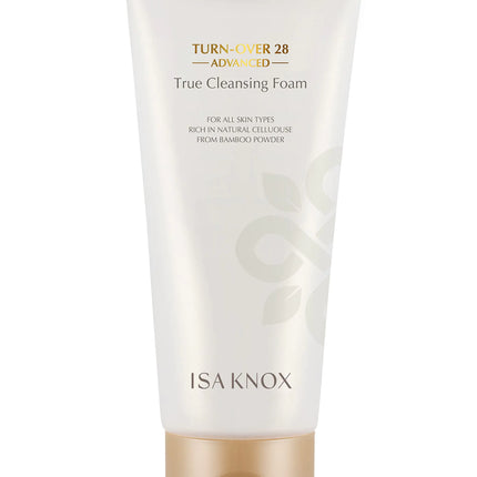 Isa Knox True Foaming Facial Cleanser (6.1fl oz) - Korean Skincare Non-Drying Bubble Foam Face Wash Pomegranate Vinegar Natural Bamboo Cellulose