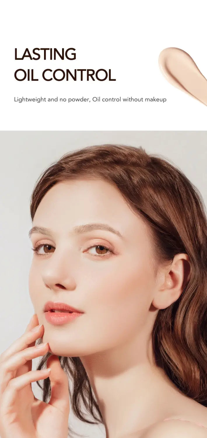 Ivory marbled air cushion foundation with sponge featuring a smooth lightweight beige cream foundation with lasting oil control for a natural matte finish.