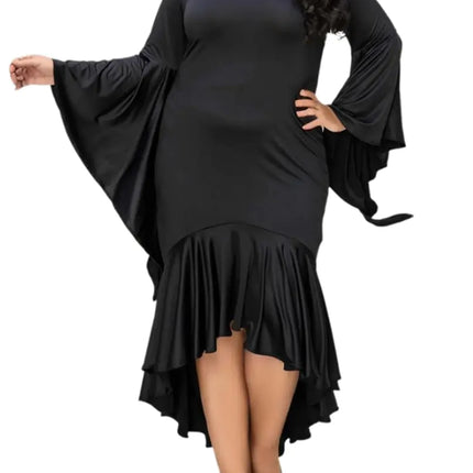 BFFBABY Plus Size Dress Flowy Maxi Dresses for Women Fall Long Dresses with Sleeve Wedding Guest Dresse