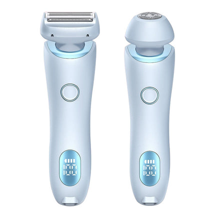 2 In 1 Hair Removal Epilator USB Rechargeable Trimmer Women Body Razor Face Leg Armpit Bikini Hand Pubic Shaver Hair Remover - Royalessencelux