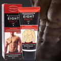 Red and black tube of Airongsie eight pack abdominal fat burning cream for men targeting eight pack muscles