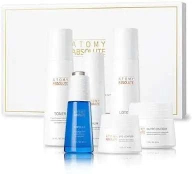 Absolute Skincare Set - Toner Ampoule Serum Lotion Eye - Complex Nutrition Cream | Korean Skincare l Moisturizer - Royalessencelux