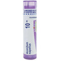 Purple-tinted cylindrical tube of boiron aconitum napellus 10m homeopathic remedy from boiron usa single medicines