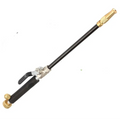 Adjustable black and gold car wash water gun with textured grip handle and durable garden hose spray nozzle
