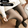 Black adjustable maternity pantyhose tights made of stretchy material for comfortable maternity leggings wear