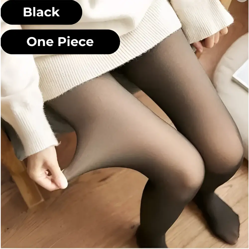 Black adjustable maternity pantyhose tights made of stretchy material for comfortable maternity leggings wear