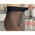 Black sheer adjustable maternity pantyhose tights with a smooth elastic waistband for comfortable maternity leggings