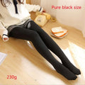 Adjustable maternity pantyhose tights in pure black with smooth, form-fitting matte finish for comfortable maternity wear