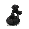 Black plastic adjustable sports camera suction cup mount with adjustable arm for secure attachment
