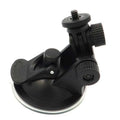 Black plastic adjustable sports camera suction cup mount with adjustable arms and knobs for secure attachment