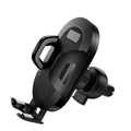 Black car phone holder with carbon fiber texture and adjustable suction cup for car phone navigation bracket use