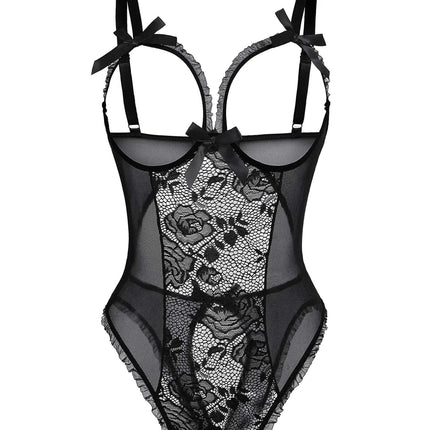 ADOME Lingerie for Women Sexy Teddy One Piece Lace Babydoll Bodysuit - Royalessencelux