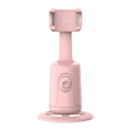 Pink mini brand smartphone face tracking gimbal with matte finish and adjustable clamp for smart face tracking