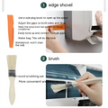 Orange plastic edge shovel for fabric air conditioner maintenance in conditioner waterproof cover cleaning tools suit