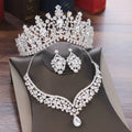Silver alloy diamond accessories tiara with sparkling clear crystals and intricate floral crystal jewelry leaf design