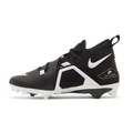 Black and white nike alpha menace pro football cleats size 13 with sleek high-top design and breathable mesh panels