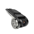 Black and silver android usb car dvr driving recorder camera with dual-lens and textured grip for clear recording