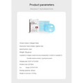 Anti-aging collagen mask with blue translucent collagen face mask in white and red box to reduce wrinkles fine lines