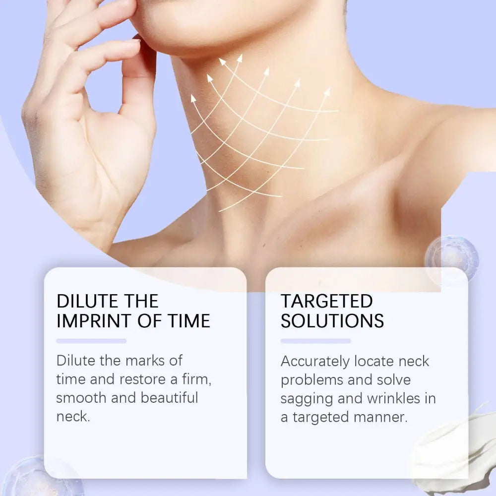 Anti-Aging Neck Cream Smoothing Fine Lines Moisturizing Button Full Cup Plus Size Bra Without Wi Royalessencelux