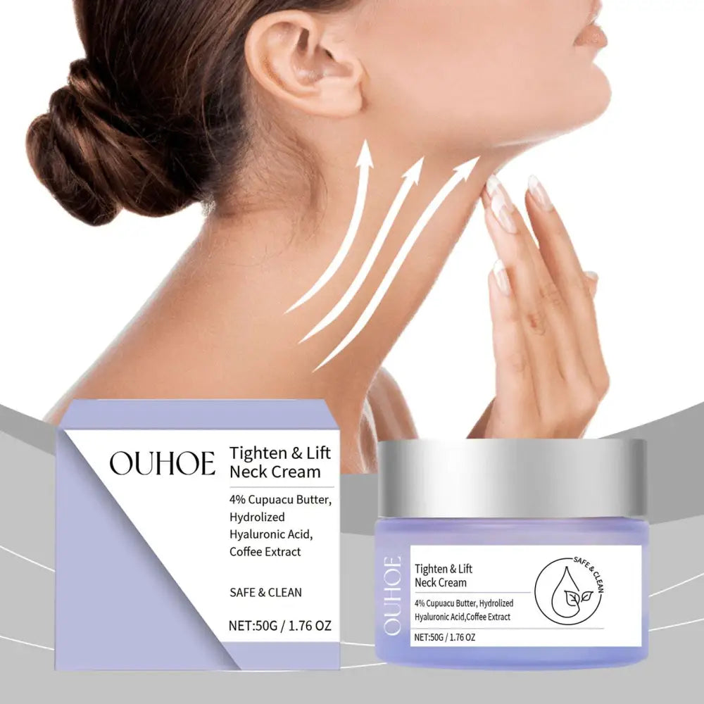 Anti-Aging Neck Cream Smoothing Fine Lines Moisturizing Button Full Cup Plus Size Bra Without Wi Royalessencelux