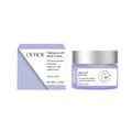 Ouhooe anti-aging neck cream in lavender jar with silver lid and purple white box for smoothing fine lines