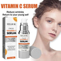 Silver and white eelhoe anti-aging whitening vitamin c care serum bottle with pump dispenser 30ml volume