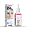 West&month botox serum anti-wrinkle skin care in clear glass bottle with white dropper and pink care lifting solution liquid