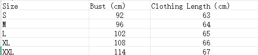 The image displays a size chart for the ladies colorful floral print sleeveless halter top showing bust and clothing length measurements in centimeters for sizes S through XXXL.