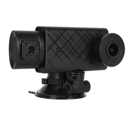 3 Channel Dash Cam 1080P 2.0in IPS Screen Front Rear Cabin View Parking Monitor Night Vision Motion Detection Black - Royalessencelux