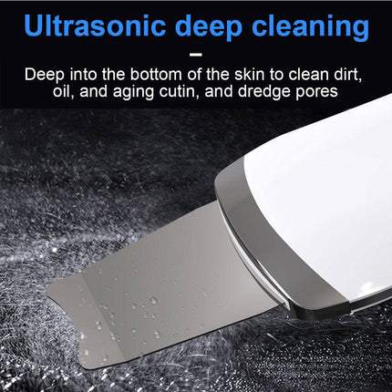 Electric Ultrasonic Skin Scrubber Face Spatula Home Ultrasonic Skin Scrubber Facial Cleaner Handheld Mini Derma Galvanica Tightening Face Scrubber Machine Skin Scrubber USB Ultrasonic - Royalessencelux