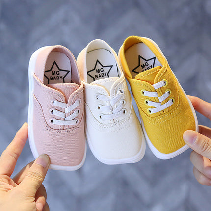 Canvas Shoes Korean Board Shoes Boys Baby White Shoes - Royalessencelux