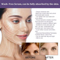 A clear lightweight bakuchiol collagen anti-aging firming skin care serum suitable for all skin types without rinsing