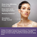 Bakuchiol collagen anti-aging firming serum in a sleek transparent bottle with silver cap for firming skin care