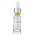 Sea-elf bakuchiol kelp eye serum in a clear glass bottle with silver dropper cap containing pale yellow liquid for wrinkles and glow
