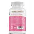 White plastic bottle with silver cap and pink label of balance women’s multivitamins supporting immune function with nettle root