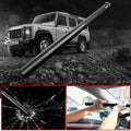 Black cylindrical baseball bat powerbank with textured grip and bulbs flashlight torch for self-defense and charging