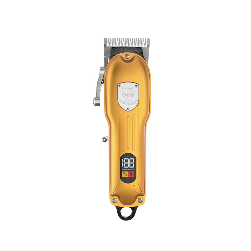 Retro oil-head electric hair clipper with LED digital display – view 6