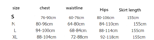 The image displays a size chart in centimeters for the emerald green polyester fiber sequined annual meeting gown listing sizes s, m, l, and xl.