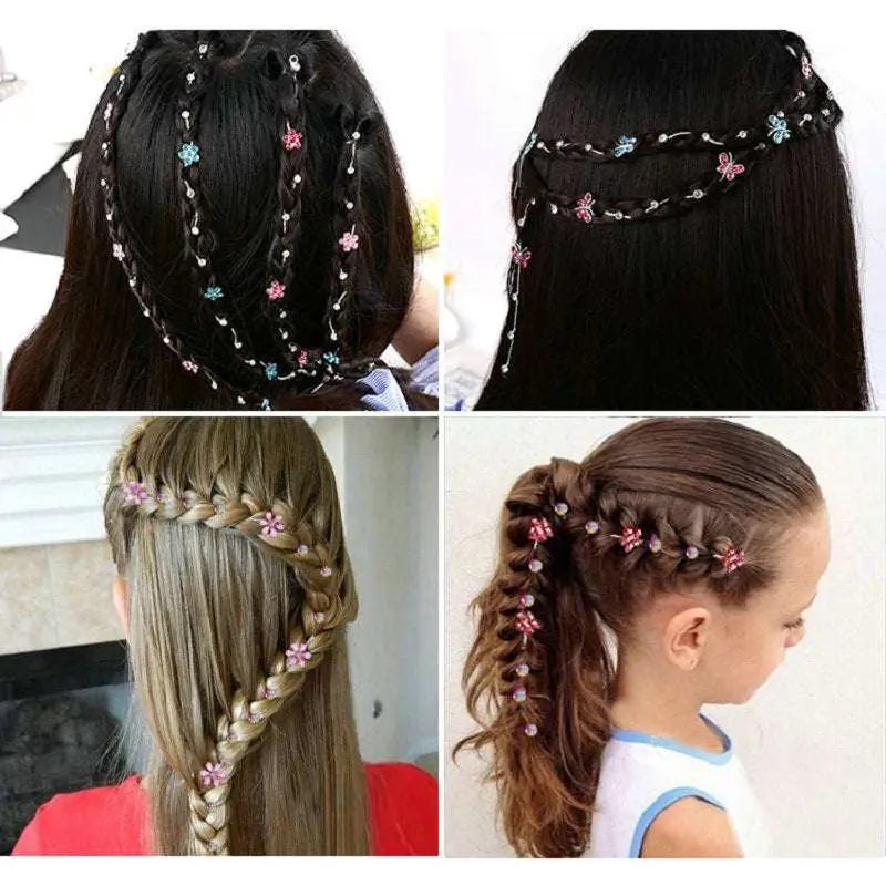 Beaded pink floral wedding hair accessories with delicate silver chain and intricate braided designs adorned with beads