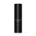 Black Bellezon beard activator serum bottle with matte finish and white label from beard growth kit with dermaroller
