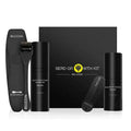 Black bellezon beard growth kit with activator serum roller sanitizer and comb for optimal beard care and growth