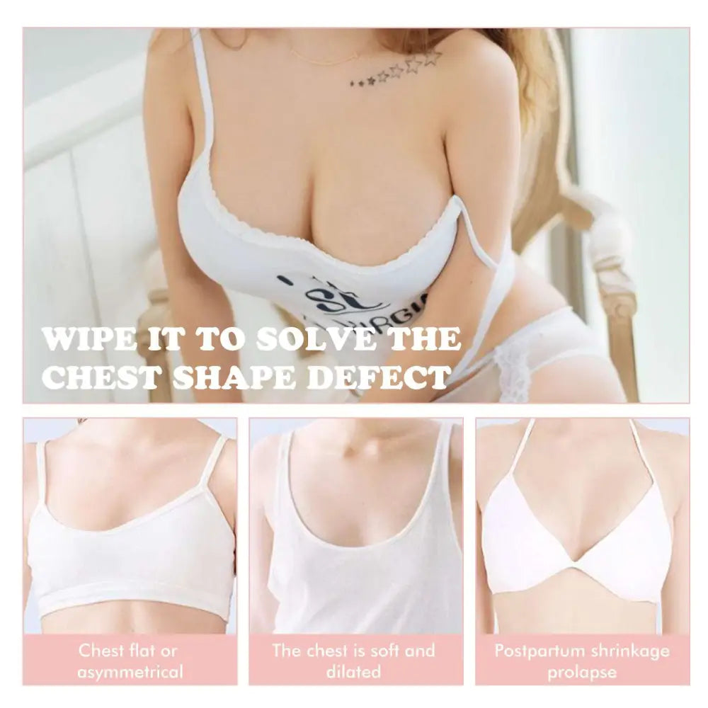 White underwire bra with thin straps and lace trim designed for beauty ball essential oils breast firming massage use