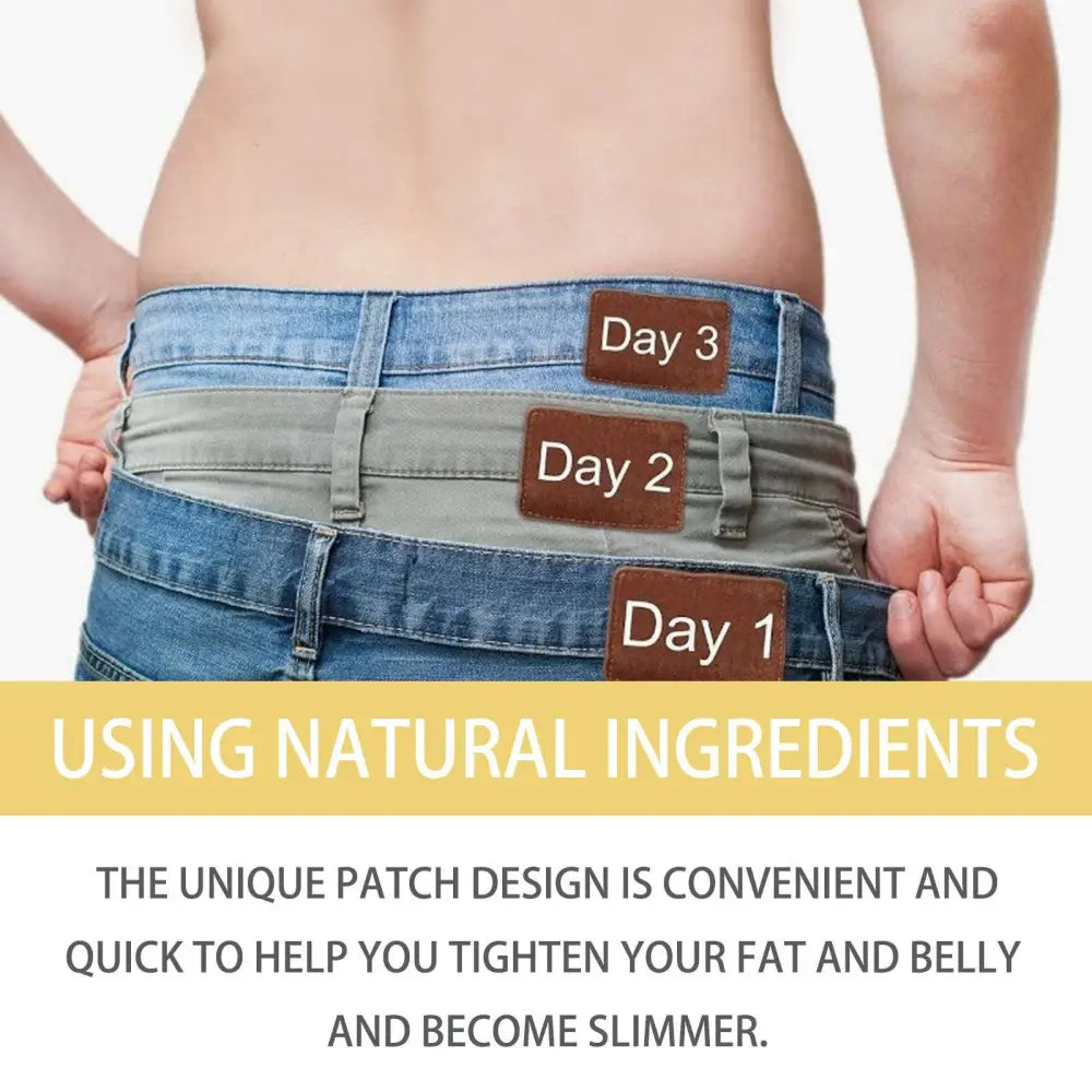Yellow and white bee venom body sculpting patches in a box of 30 pieces for lymphatic body shaping and drainage