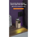 Beige electric baby bottle insulation cover with digital display and baby bottle attachment 18w fast charge